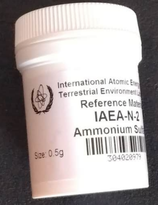 IAEA-N-2 , Ammonium Sulfate,硫酸铵,IAEA同位素标樣