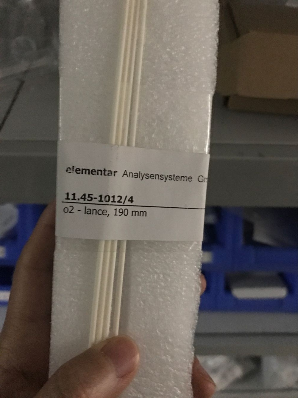 加氧管,氧槍,11.45-1012/4,德國元素elementar專用