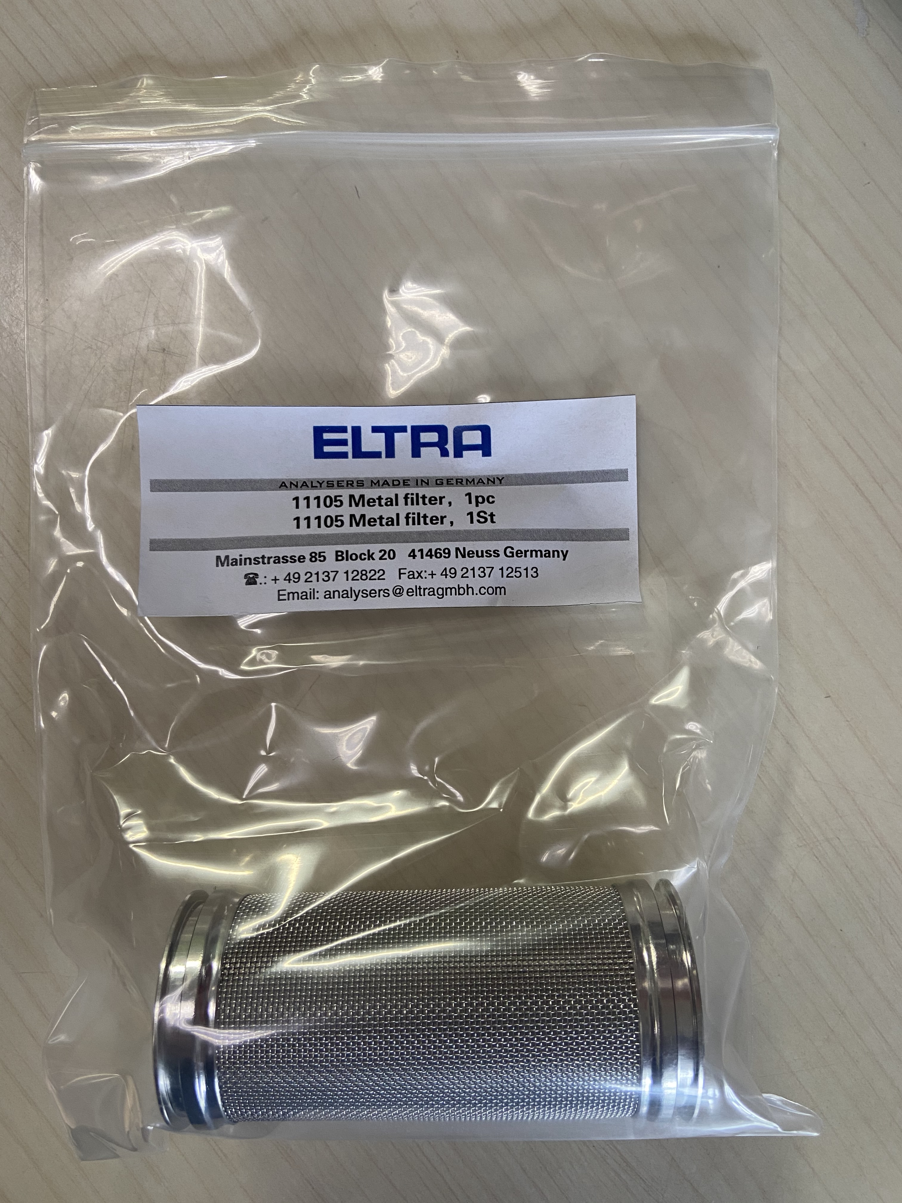 金屬過濾器,11105,德國eltra專用