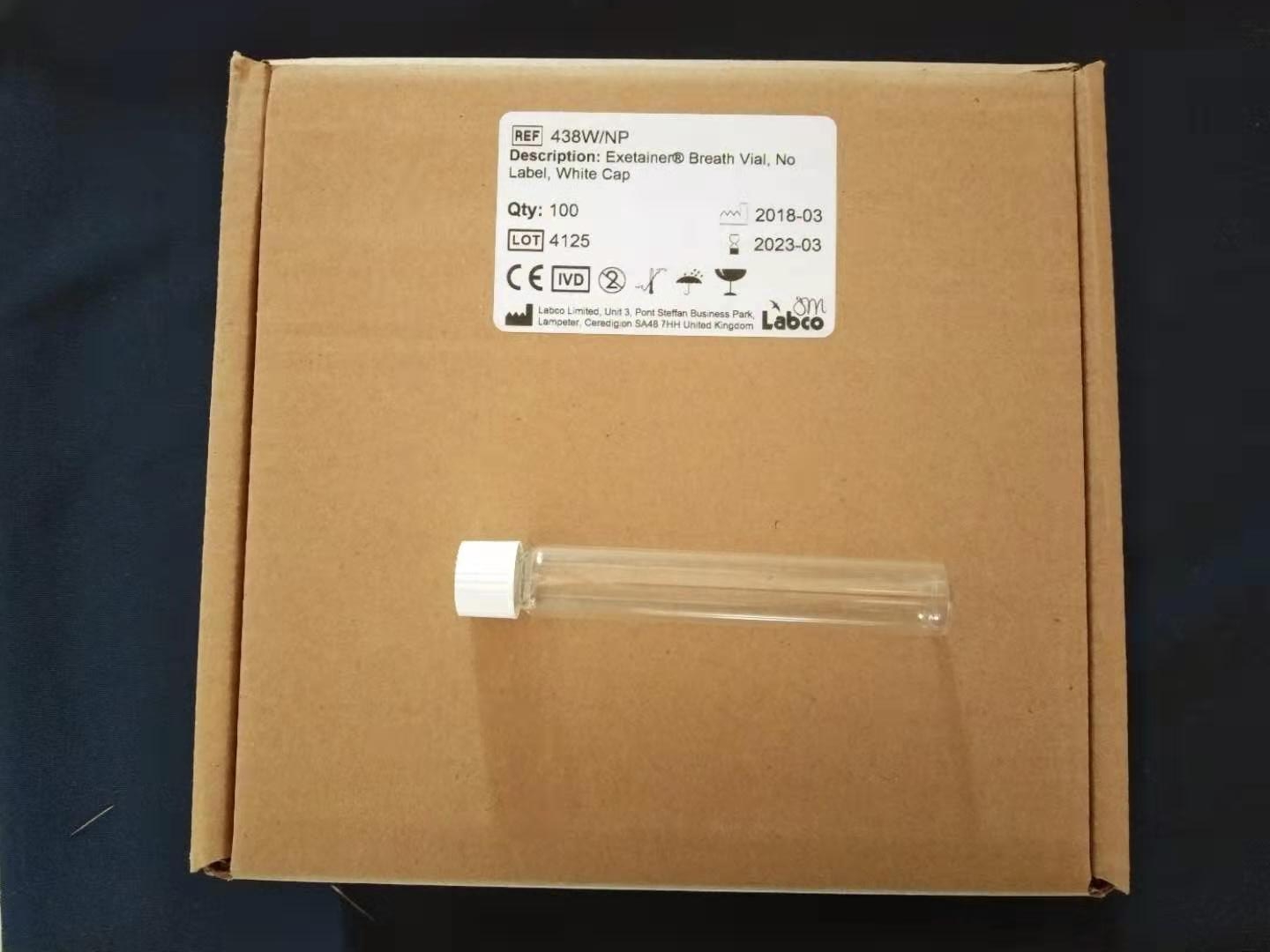 13C呼吸測試專用瓶,labco瓶,438W